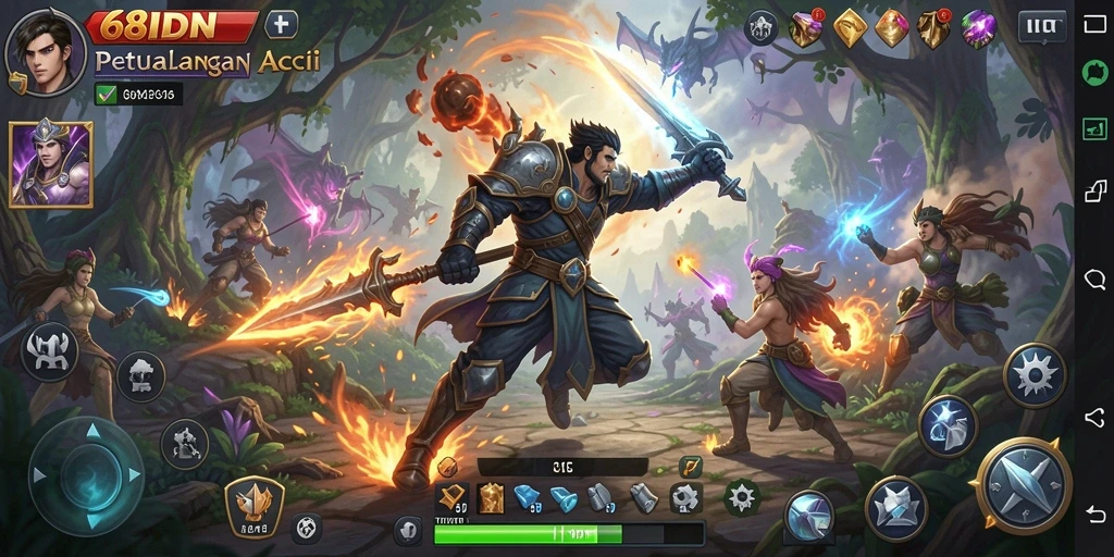 Gameplay ARPG yang seru dengan aksi mendebarkan di 68IDN.