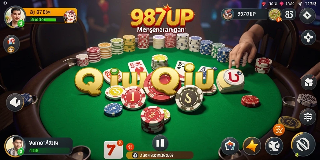 Tampilan gameplay QiuQiu yang seru di 987UP.