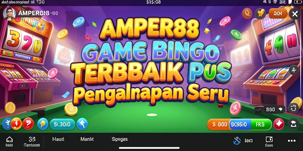 Screenshot gameplay Bingo AMPER88 menunjukkan keseruan permainan.