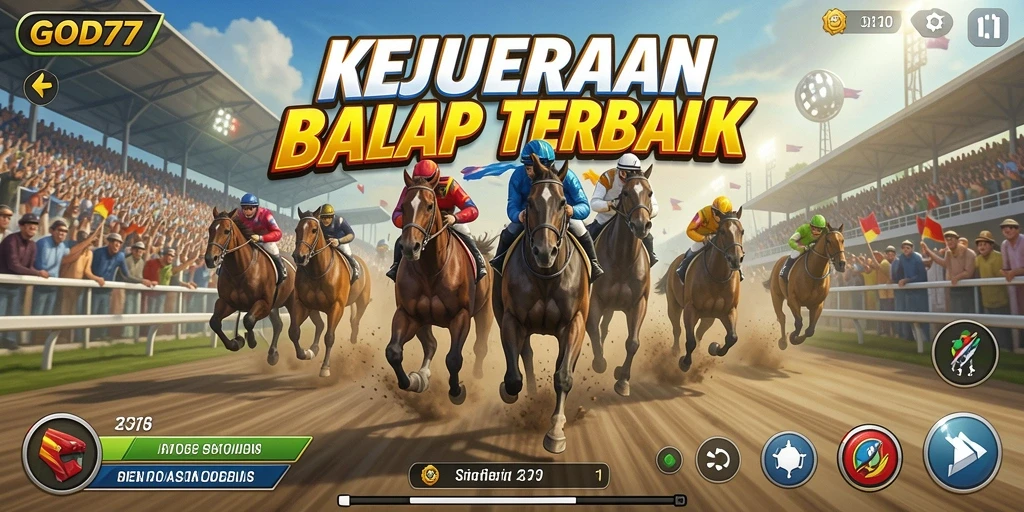 Tampilan menarik dari gameplay Racing di GOD77, penuh aksi dan kecepatan.