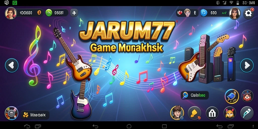 Tampilan screenshot utama JARUM77 yang menampilkan gameplay interaktif.