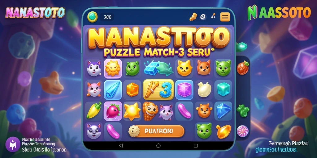 Tampilan gameplay NANASTOTO yang seru dan penuh warna