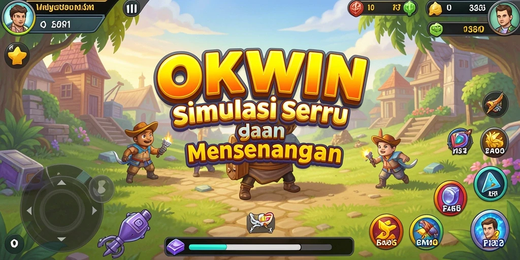Tangkapan layar OKWIN menunjukkan gameplay Simulation yang mendebarkan.
