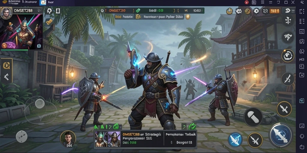 Screenshot gameplay OMSET288 yang menampilkan aksi strategis seru.