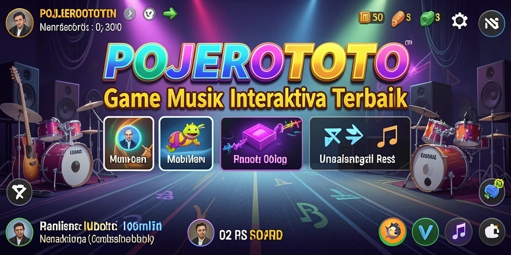 Gameplay seru dan interaktif dalam POJEROTOTO, nikmati musik sambil bermain.