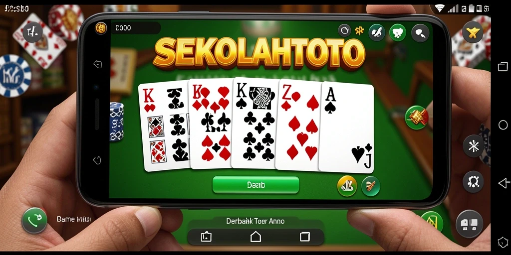 Tampilan utama gameplay SEKOLAHTOTO dengan efek visual menarik.