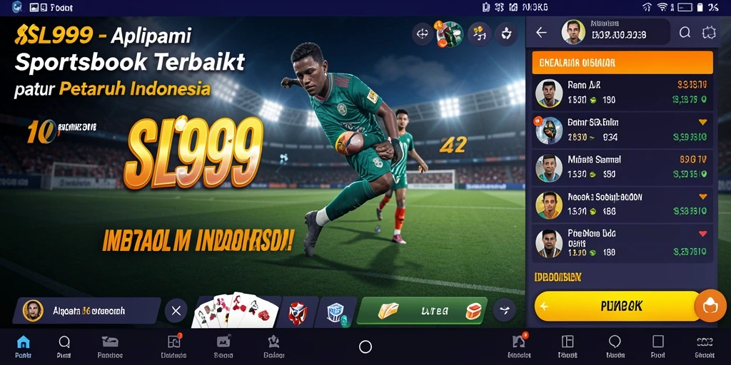 Screenshot utama SL999 menampilkan antarmuka taruhan yang intuitif.