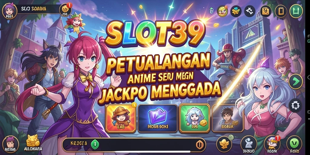Tampilan grafis menawan dari gameplay SLOT39 dengan karakter Anime.