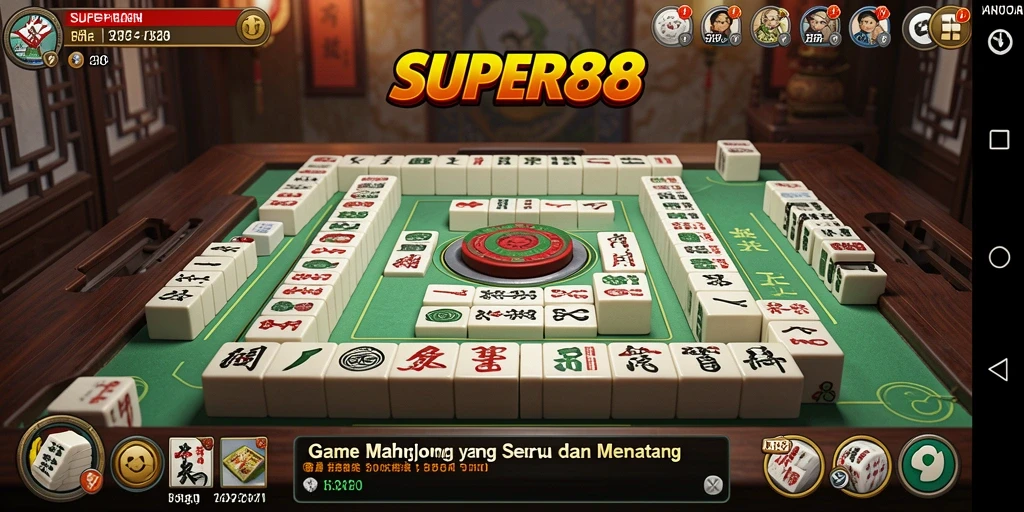 Gameplay seru Mahjong di SUPER88 dengan grafis menawan.